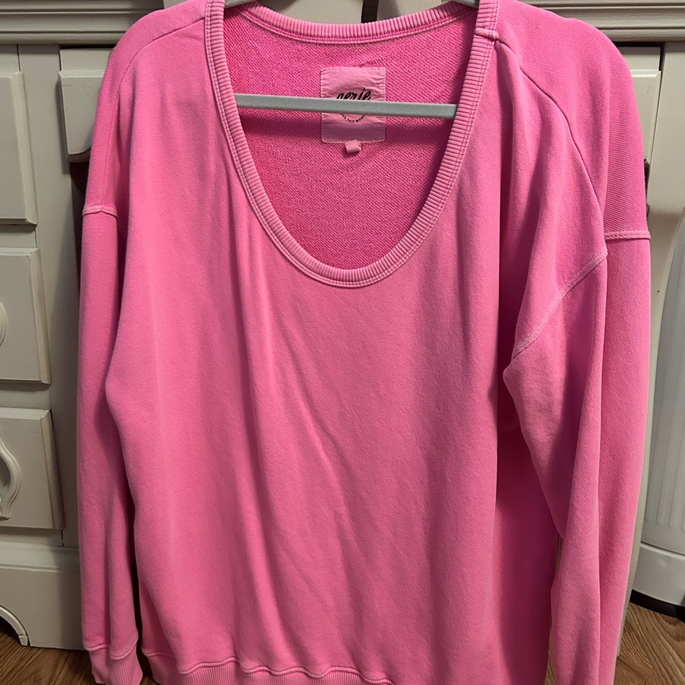 Aerie Pink Crew Neck Sweater